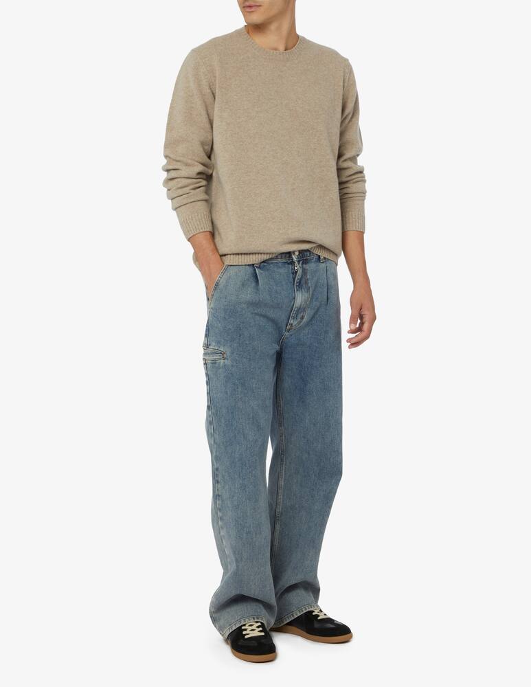 rinascente Wood Wood Beckett lambs brushed crewneck jumper