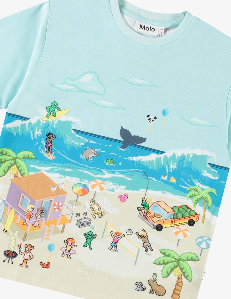 rinascente Molo T-shirt stampa spiaggia