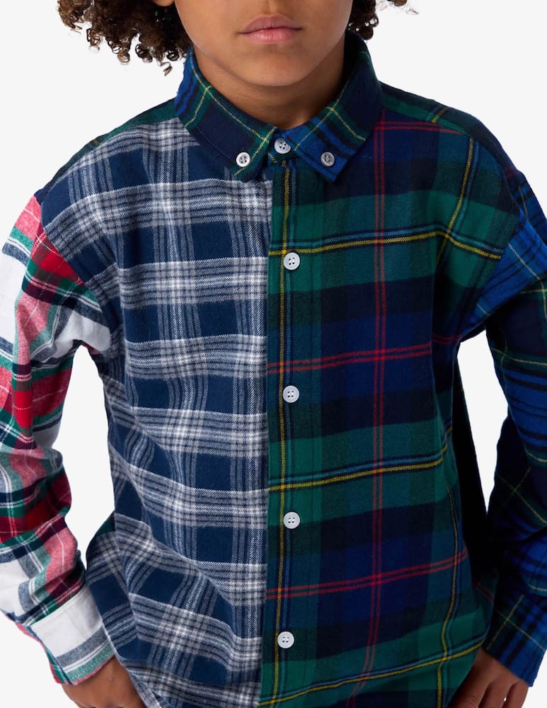 rinascente Molo Camicia a quadri patchwork