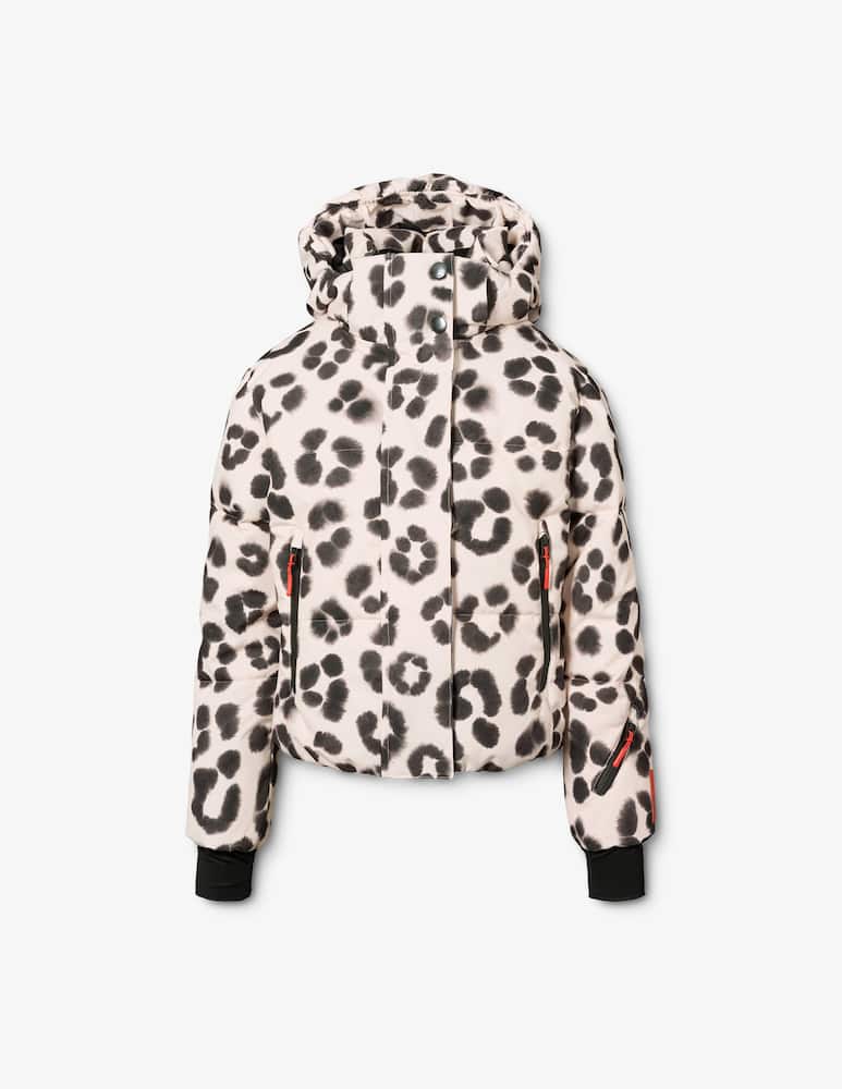 rinascente Molo Leopard print ski jacket