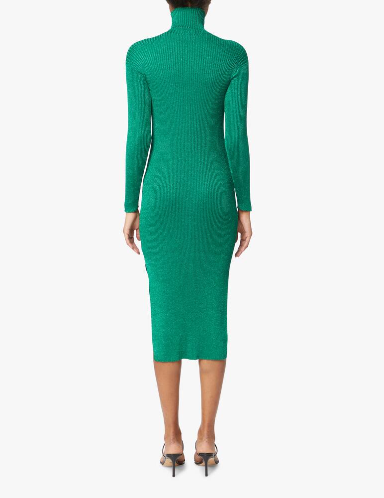 rinascente Baum und Pferdgarten Crisana long sleeved turtle neck midi dress - green