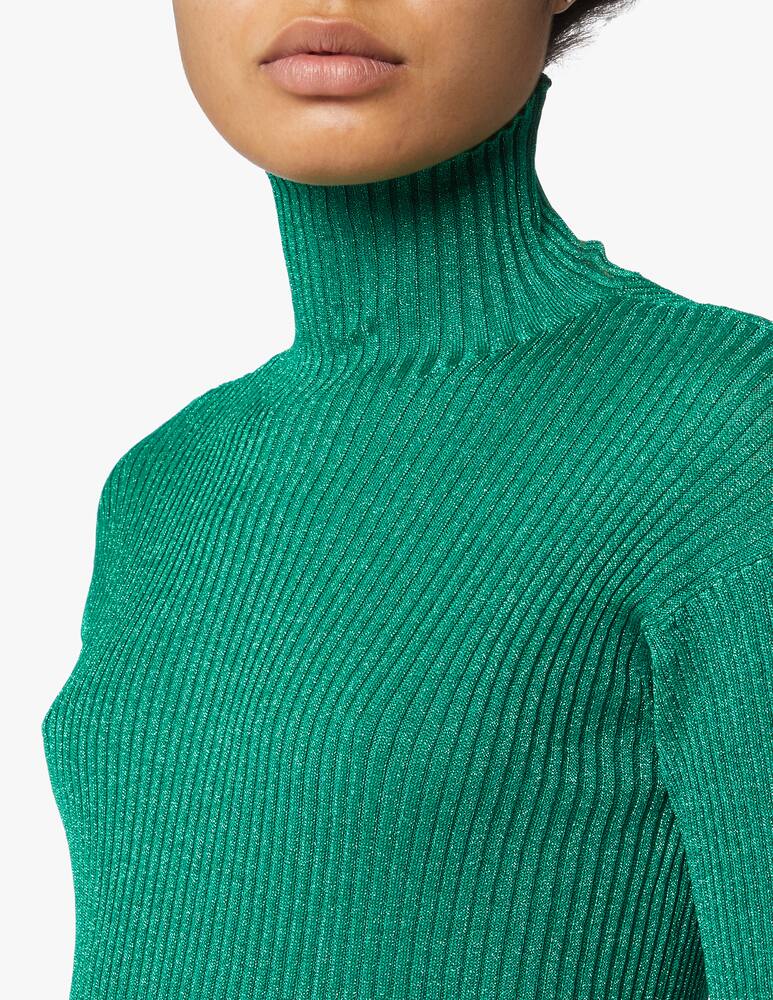 rinascente Baum und Pferdgarten Crisana long sleeved turtle neck midi dress - green