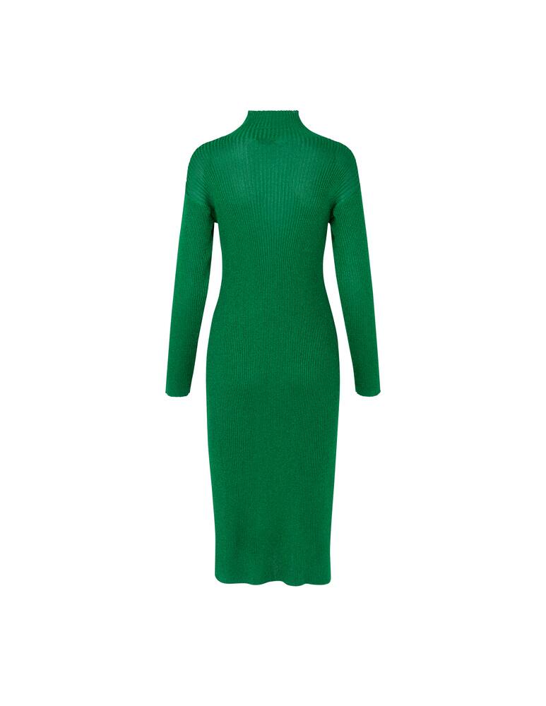 rinascente Baum und Pferdgarten Crisana long sleeved turtle neck midi dress - green