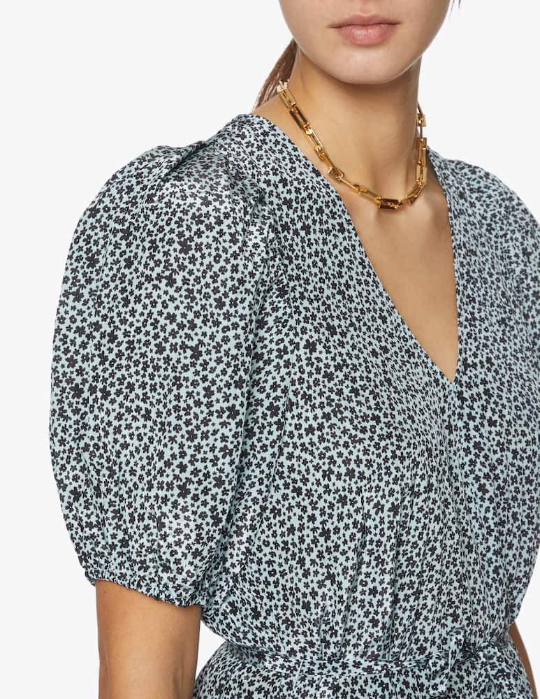 rinascente Baum und Pferdgarten Vestito mini a manica corta stampa pois Ariette - azzurro