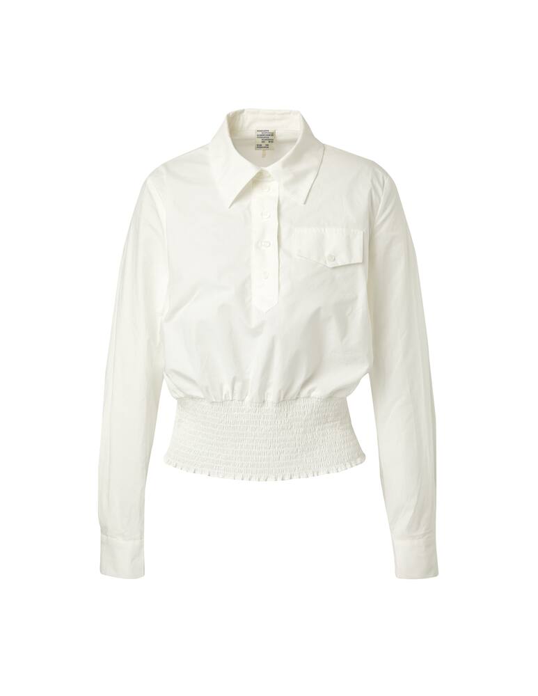 rinascente Baum und Pferdgarten Camicia in cotone con cinturino in vita Moahah - bianco