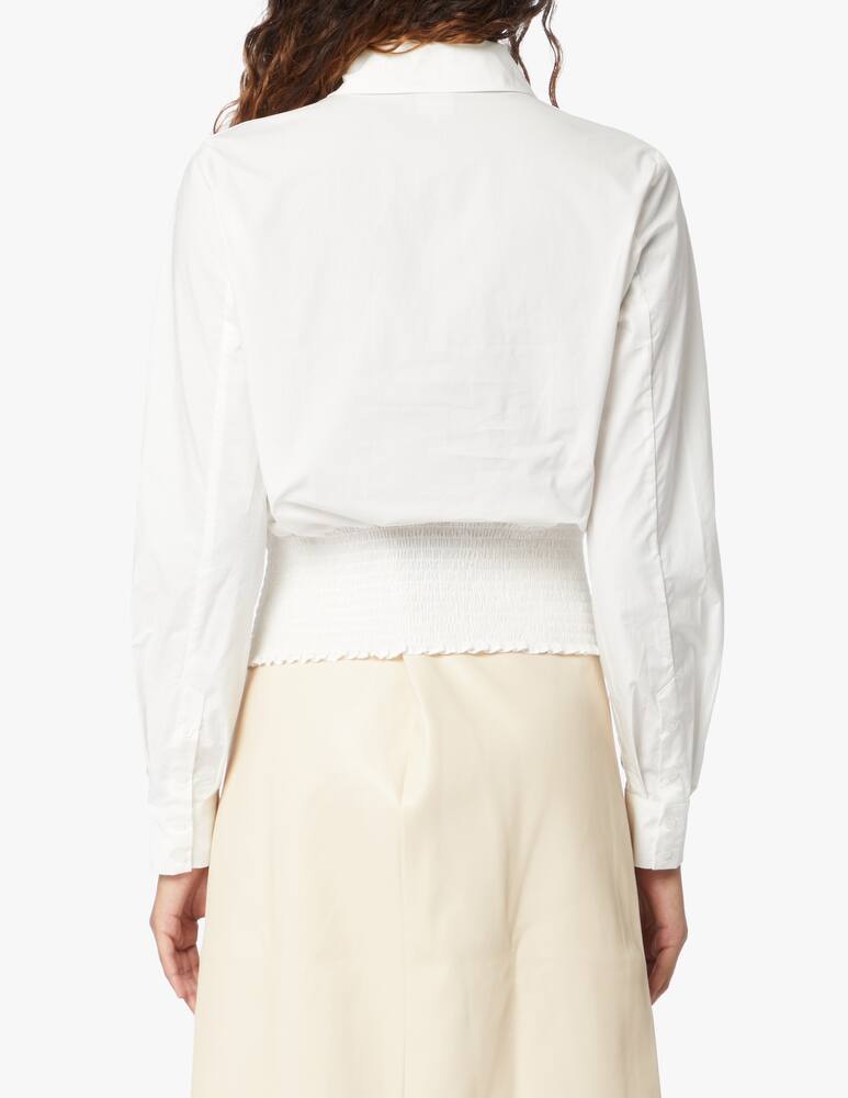 rinascente Baum und Pferdgarten Camicia in cotone con cinturino in vita Moahah - bianco