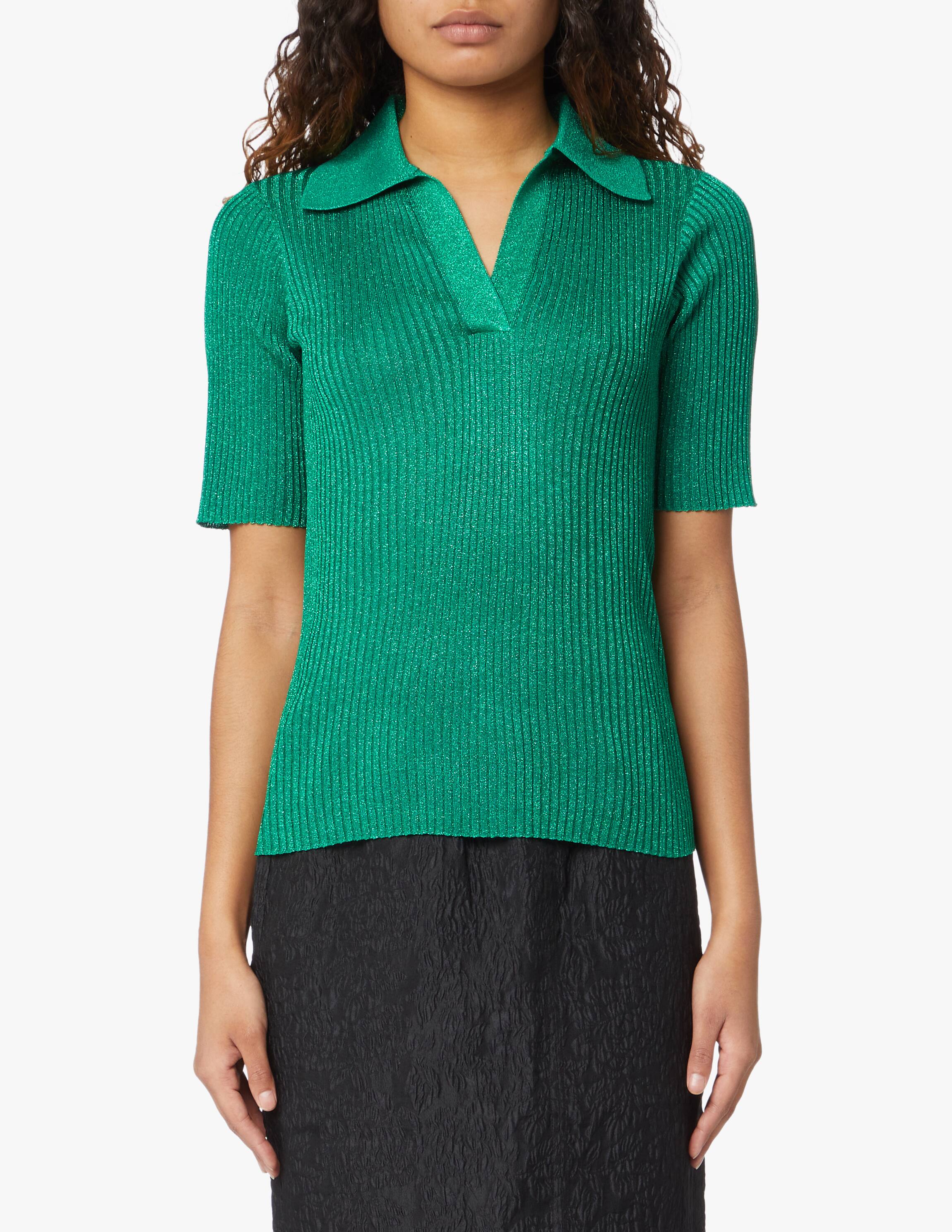 Shop Baum und Pferdgarten Ciaba short sleeves polo shirt green on Shop Baum und Pferdgarten Ciaba short sleeves polo shirt green on