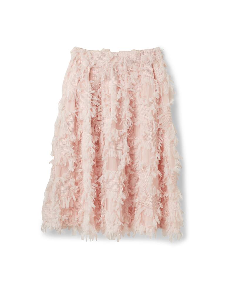 rinascente Baum und Pferdgarten Sirella midi skirt wirh fring - pink