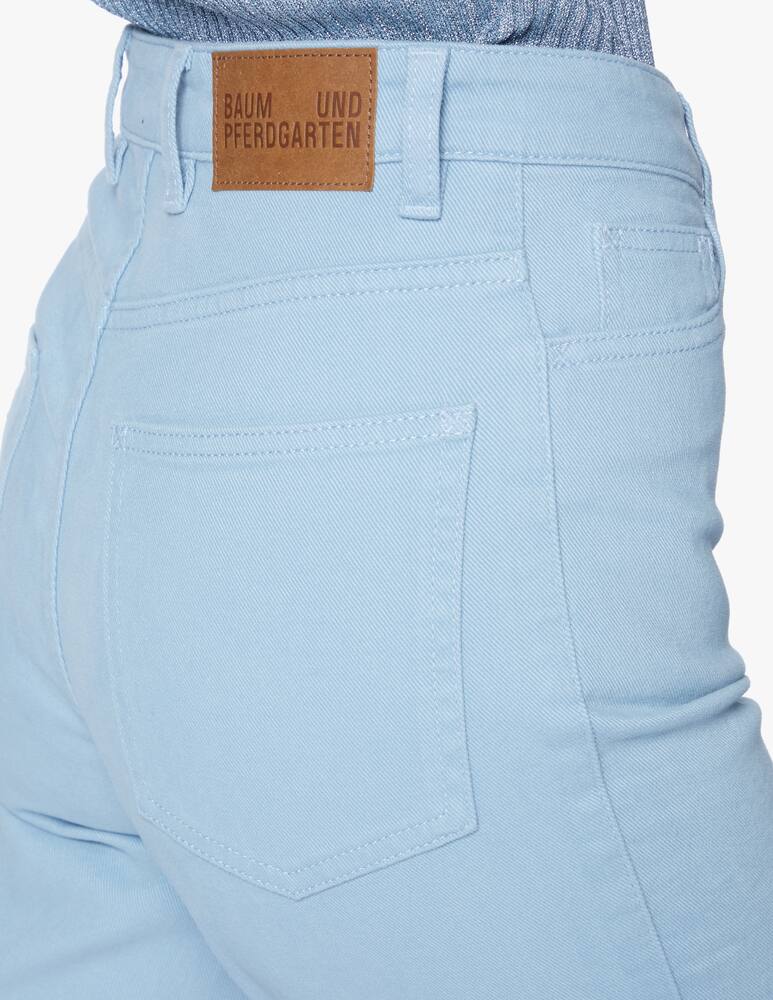 rinascente Baum und Pferdgarten Pantaloni culotte a vita alta misto cotone Needra - azzurro