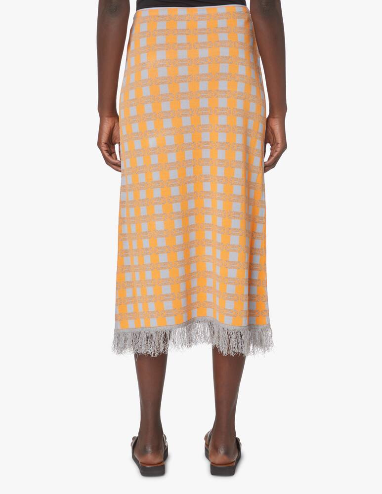 rinascente Baum und Pferdgarten Gonna tubino in stampa check Callis - arancione