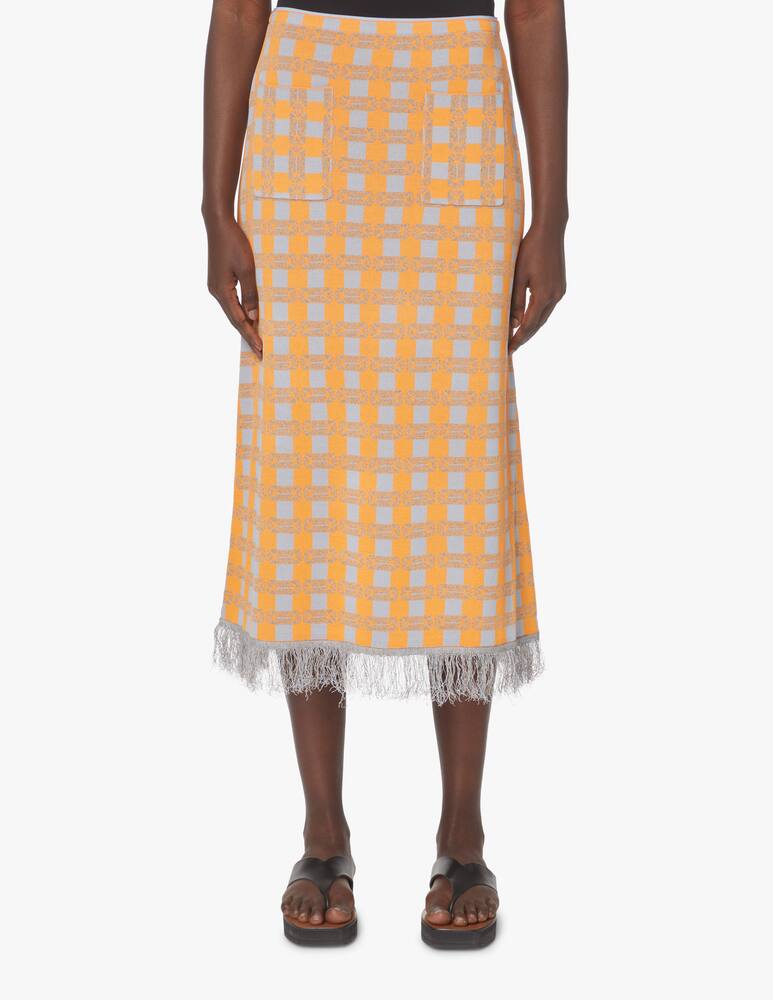 rinascente Baum und Pferdgarten Gonna tubino in stampa check Callis - arancione