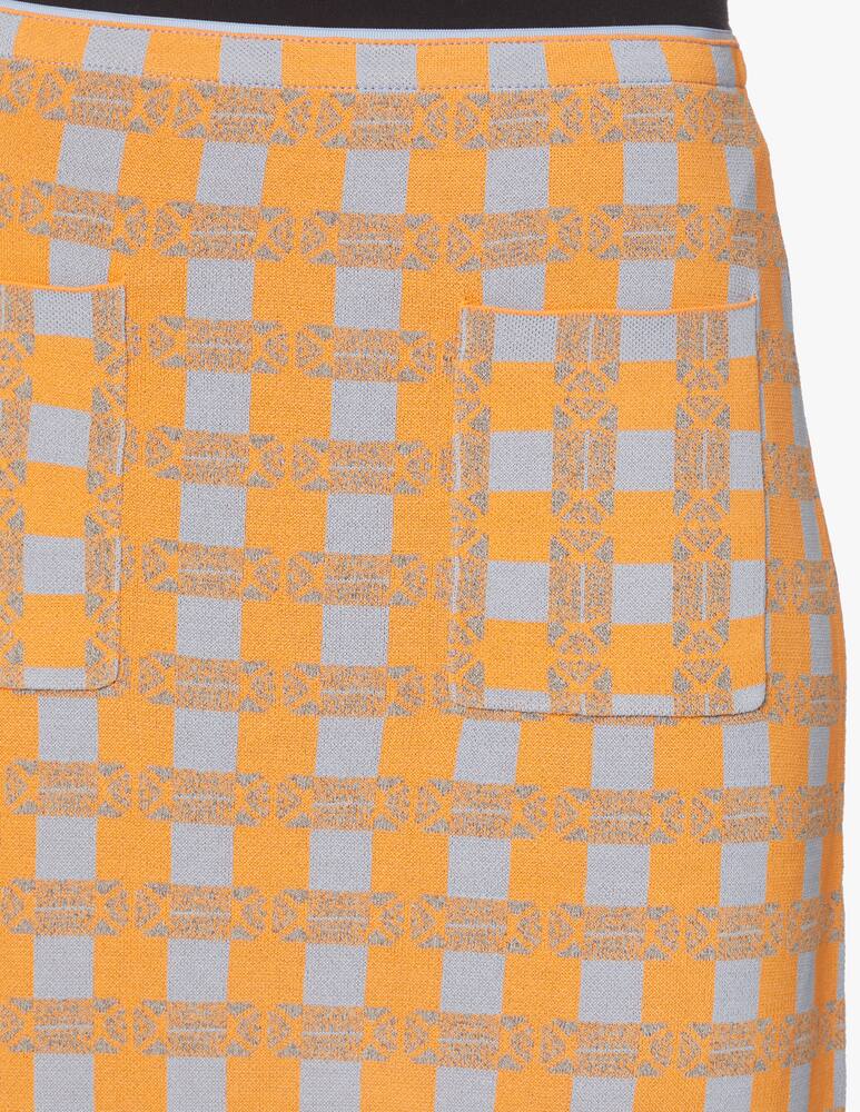 rinascente Baum und Pferdgarten Gonna tubino in stampa check Callis - arancione