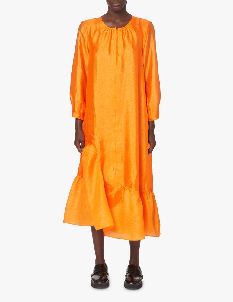 rinascente Baum und Pferdgarten Vestito midi balza a manica lunga Ansa - arancione