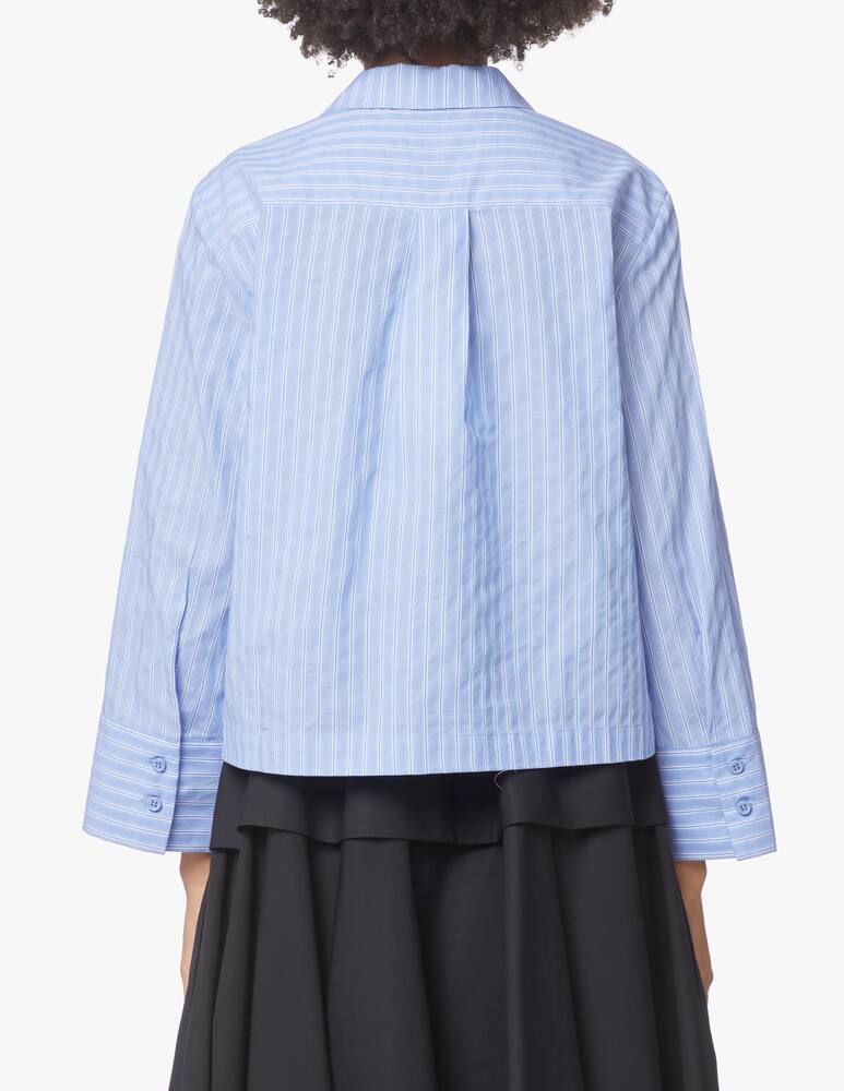 rinascente Baum und Pferdgarten Matleena shirt with ruches - light blue