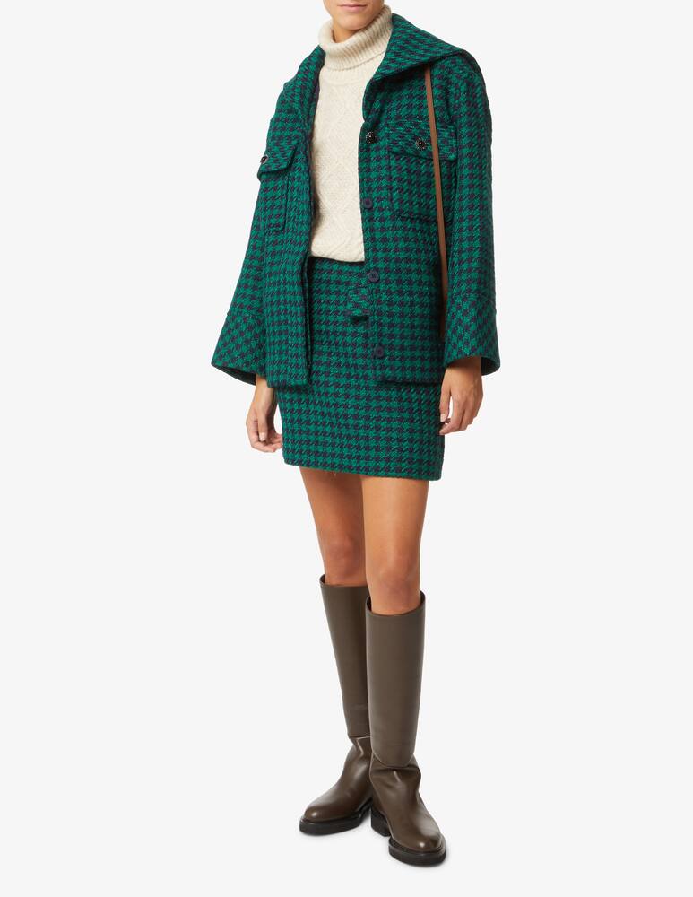 rinascente Baum und Pferdgarten Shanna minigonna a quadri - Verde