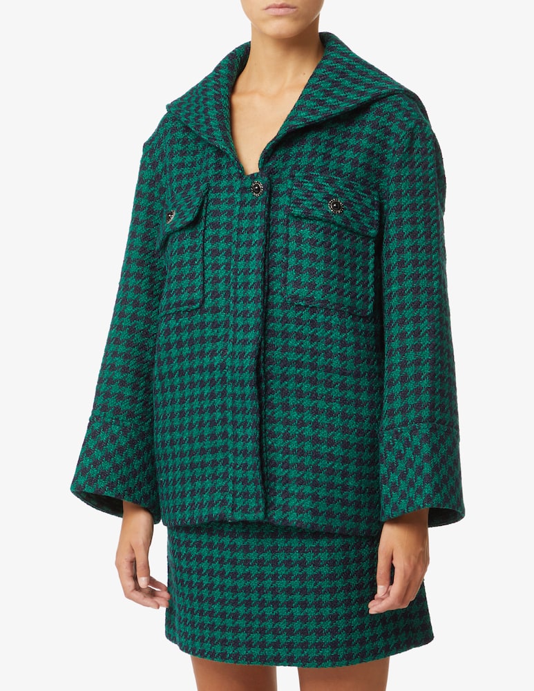 Baum und Pferdgarten Shaket checked jacket - Green - picture 1 Baum und Pferdgarten Shaket checked jacket - Green - picture 1