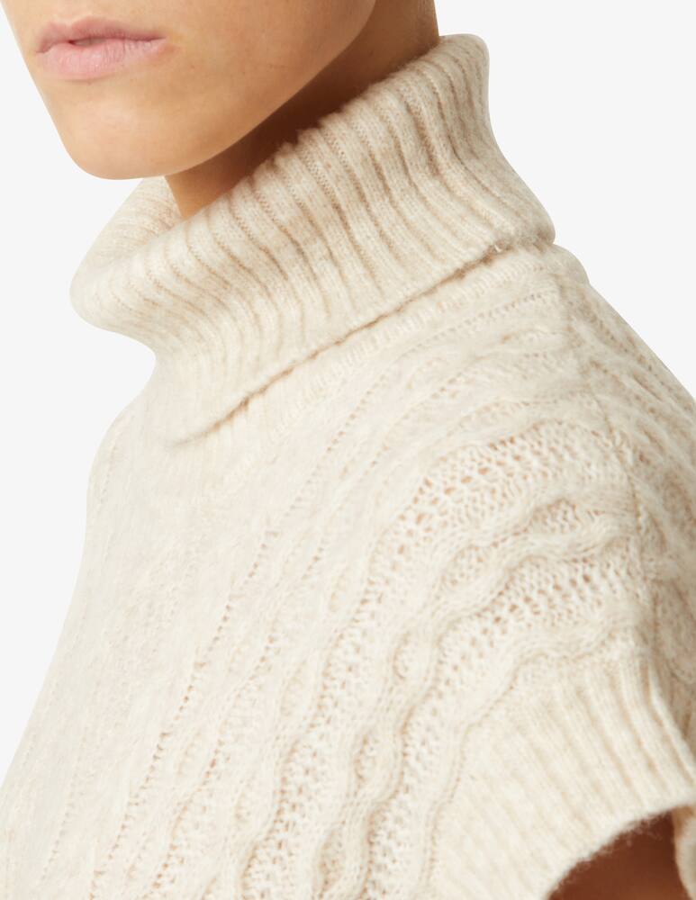 Baum und Pferdgarten Gilet collo alto treccia - Beige - immagine 4