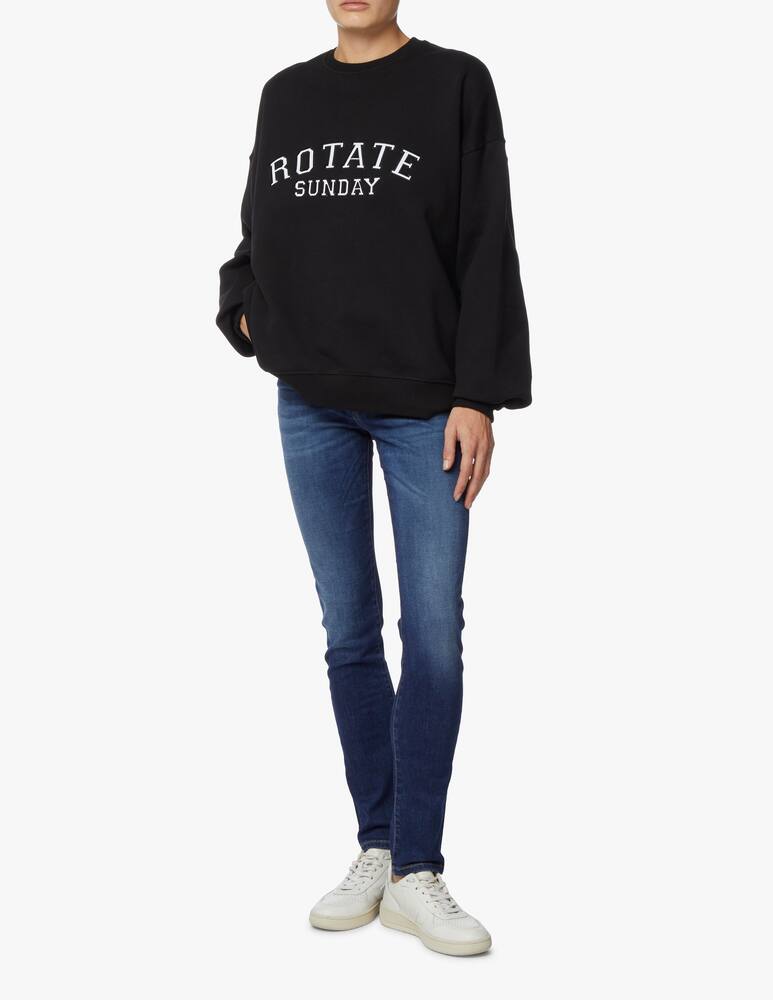 rinascente Rotate Sunday cotton sweatshirt - black