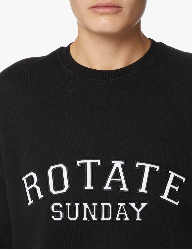 rinascente Rotate Sunday cotton sweatshirt - black