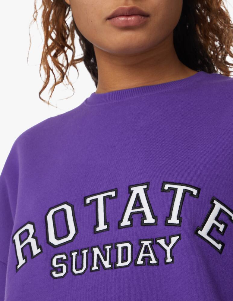 rinascente Rotate Sunday cotton sweatshirt - violet