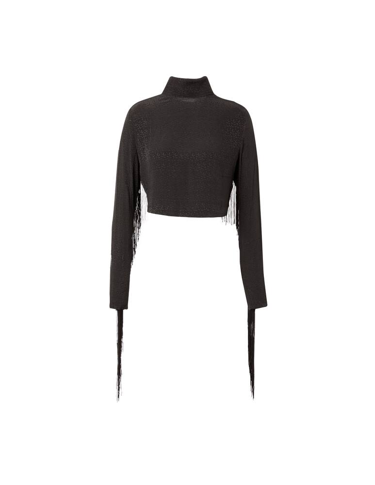 rinascente Rotate Blusa a collo alto Reba - nero