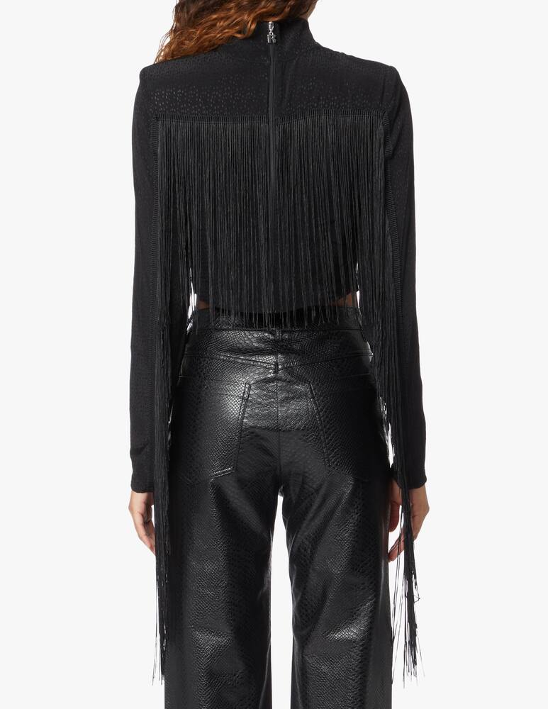 rinascente Rotate Blusa a collo alto Reba - nero