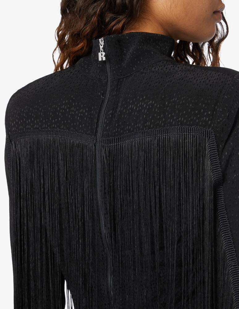 rinascente Rotate Blusa a collo alto Reba - nero