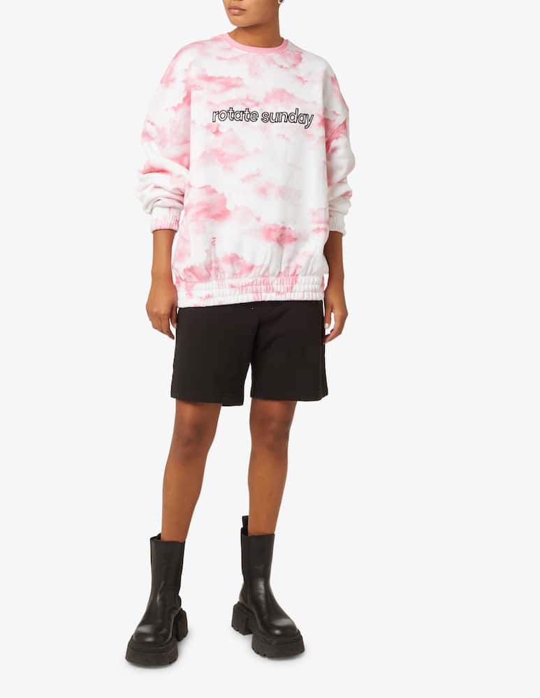 rinascente Rotate Iris sweatshirt cloud print sunday - Pink