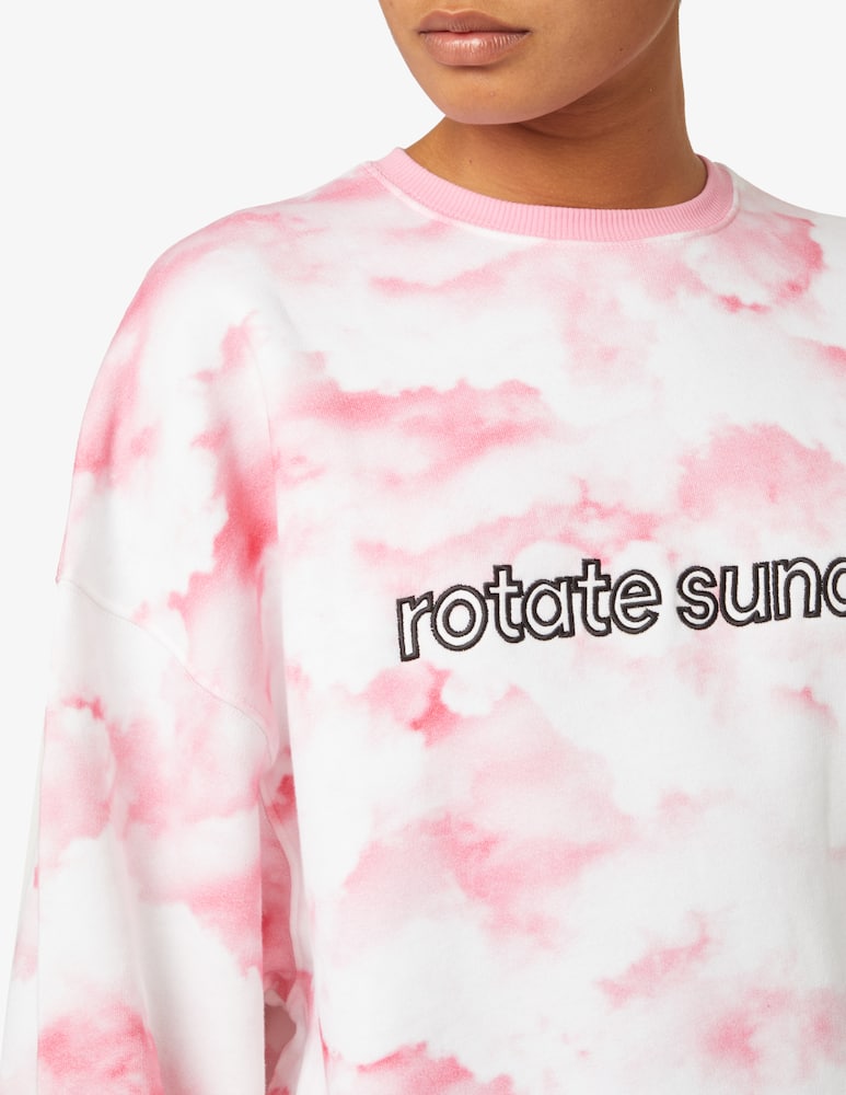 rinascente Rotate Iris sweatshirt cloud print sunday - Pink