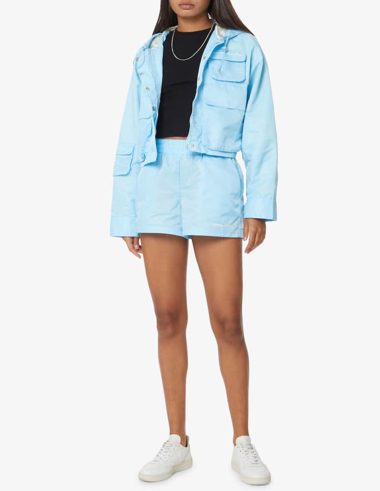 Rotate Drew Sunday cropped windbreak coat - Light blue - picture 2 Rotate Drew Sunday cropped windbreak coat - Light blue - picture 2