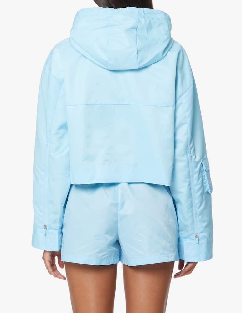 Rotate Drew Sunday cropped windbreak coat - Light blue - picture 3 Rotate Drew Sunday cropped windbreak coat - Light blue - picture 3