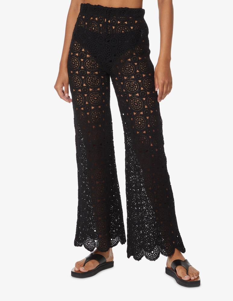 rinascente Rotate Nola crochet trousers - Black