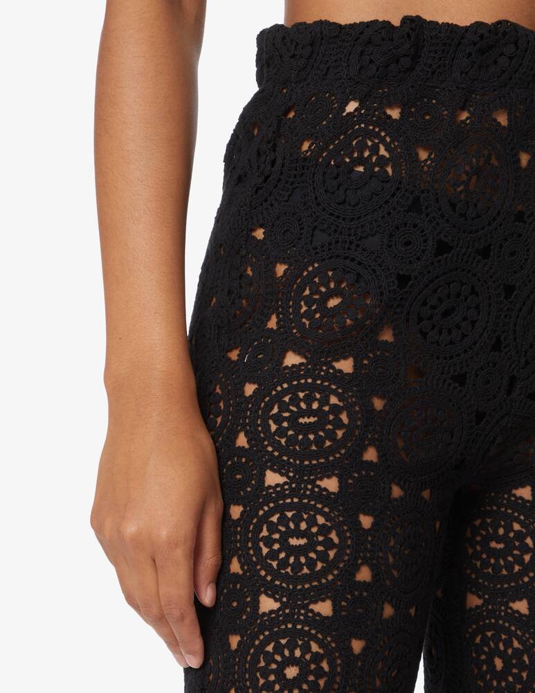 rinascente Rotate Nola crochet trousers - Black