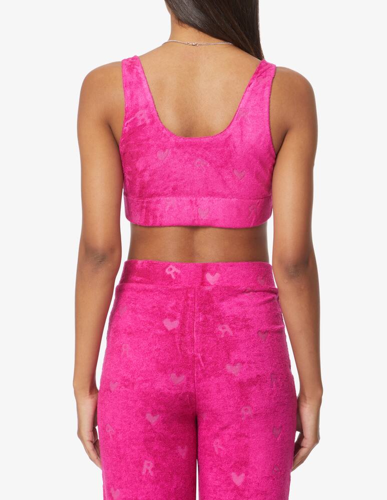 rinascente Rotate Kelly tanktop zip front towel - Pink