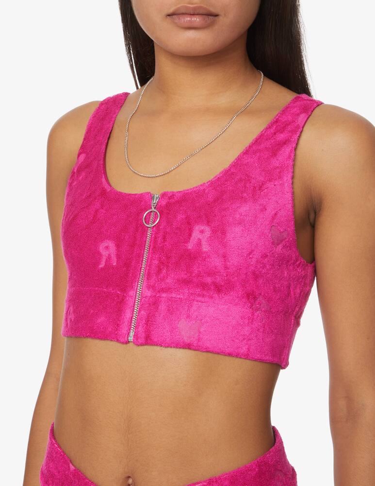 rinascente Rotate Kelly tanktop zip front towel - Pink