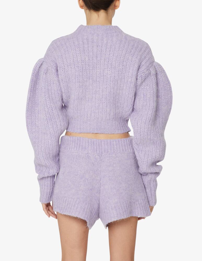 Rotate Maglione girocollo in lana con logo - Viola - immagine 3 Rotate Maglione girocollo in lana con logo - Viola - immagine 3