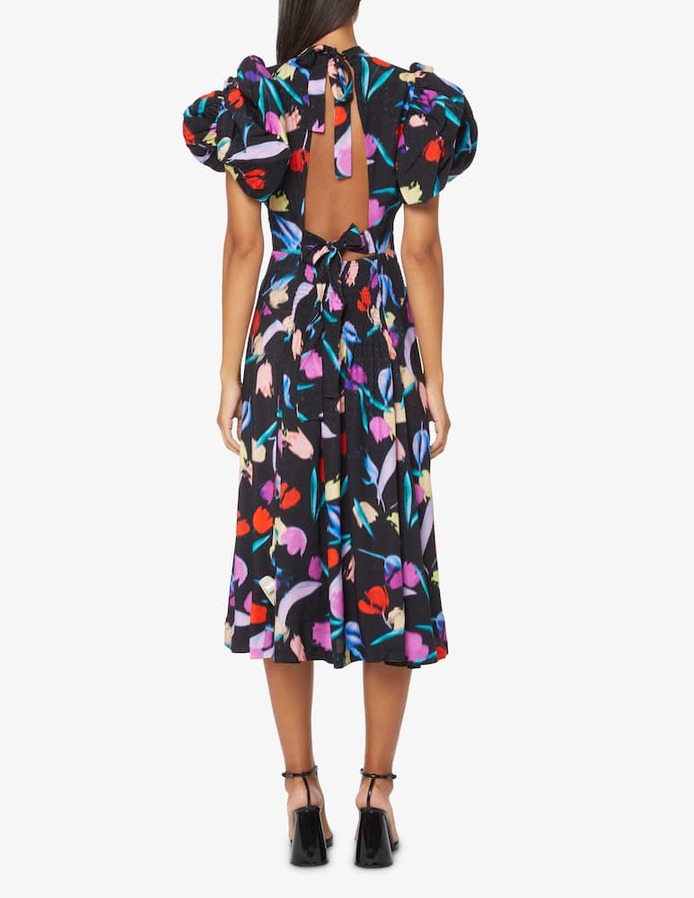 rinascente Rotate Abito midi girocollo e manica corta Noon - Nero