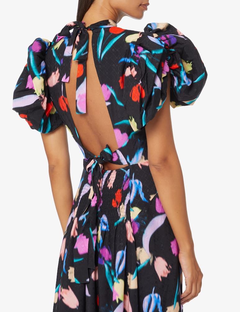 rinascente Rotate Abito midi girocollo e manica corta Noon - Nero