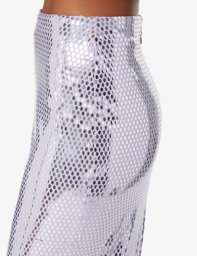 rinascente Rotate Gonna midi con paillettes - Lilla