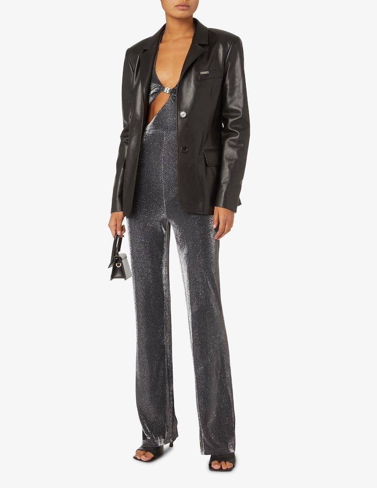 rinascente Rotate American metallic suit - Black