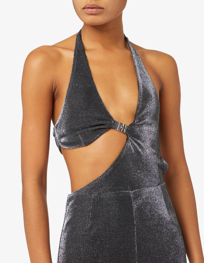 rinascente Rotate American metallic suit - Black