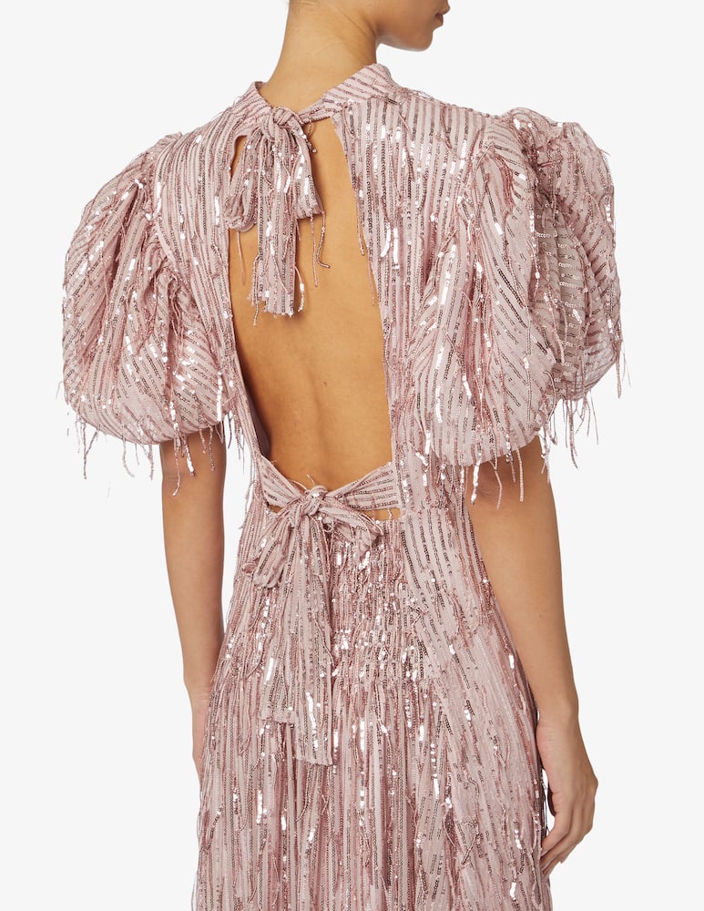 rinascente Rotate Abito con frange in paillettes Dawn