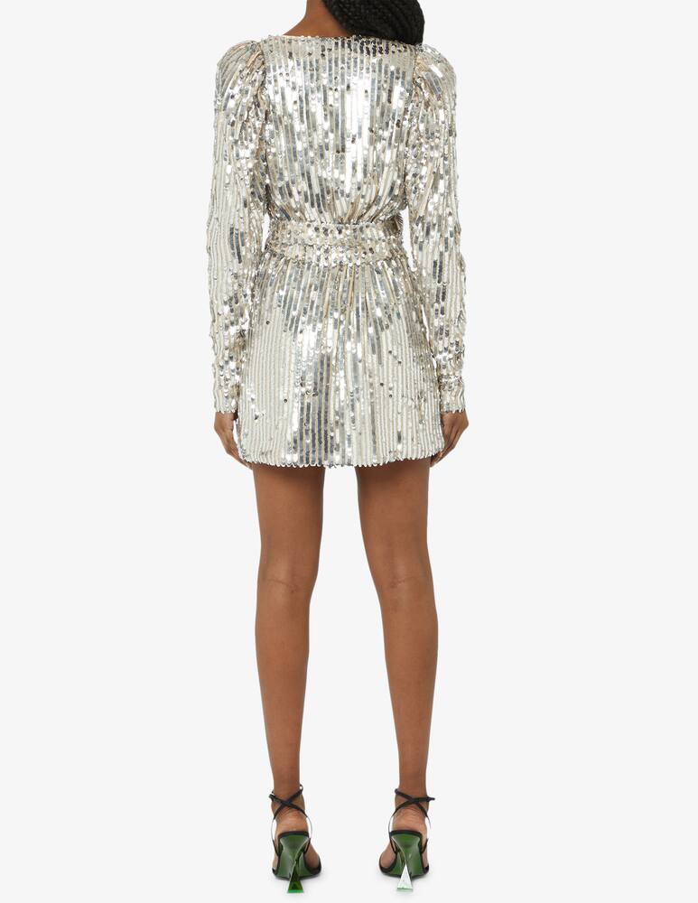 Rotate Bridget sequin wrap dress - picture 3 Rotate Bridget sequin wrap dress - picture 3