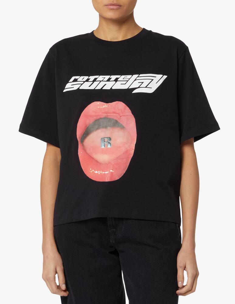 Rotate Lips t-shirt - Black - picture 1 Rotate Lips t-shirt - Black - picture 1
