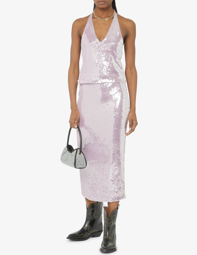 rinascente Rotate Gonna tubino a vita alta con paillettes