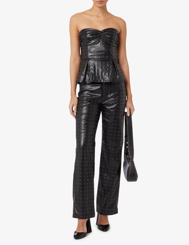 rinascente Rotate Top senza spalline con borchie