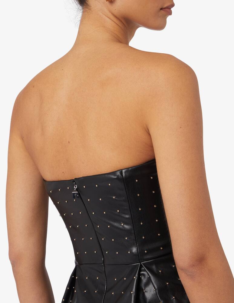 rinascente Rotate Top senza spalline con borchie