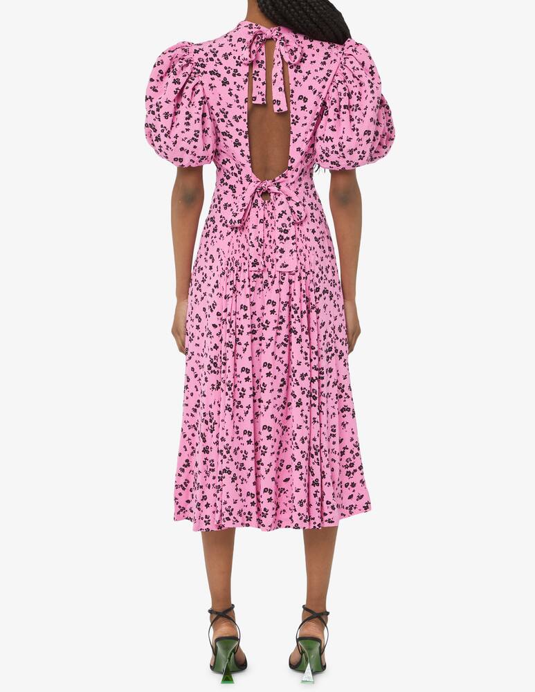 rinascente Rotate Fine jacquard puffy midi dress