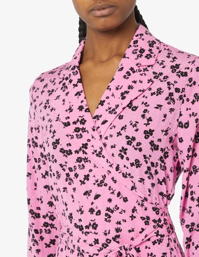 rinascente Rotate Fine jacquard wrap dress