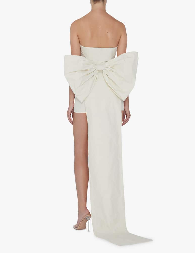 rinascente Rotate Plisse taft mini dress